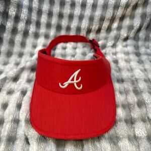 Atlanta braves red mlb visor